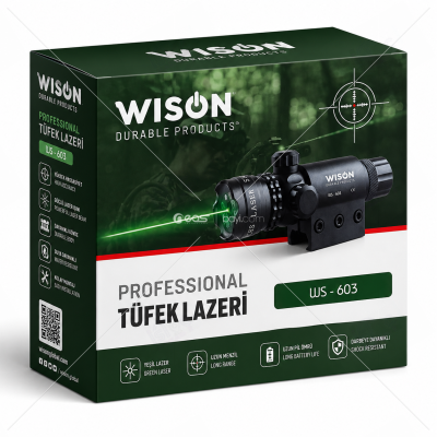 Wison WS-603 Yeşil Tüfek Lazeri Kablolu Tüfek Lazeri