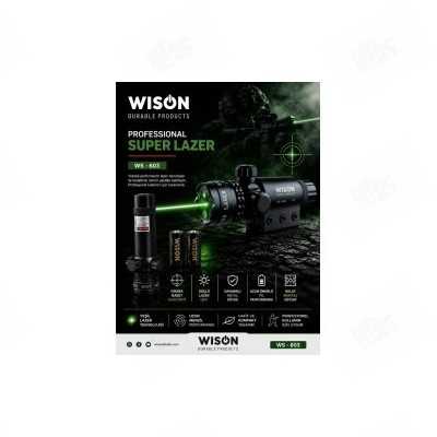 Wison WS-603 Yeşil Tüfek Lazeri Kablolu Tüfek Lazeri